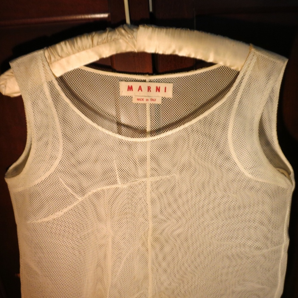 MARNI Cream Net Tank
