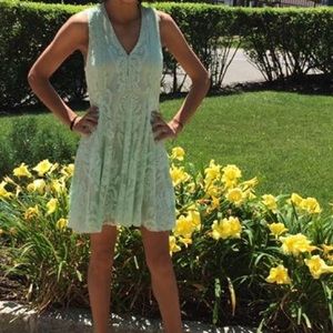 Pastel green free people dress