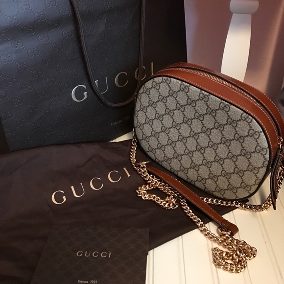 Gucci Handbags - *SOLD* Gucci cross body bag GG supreme mini chain