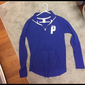 PINK Victoria Secret Navy Quarter Zip