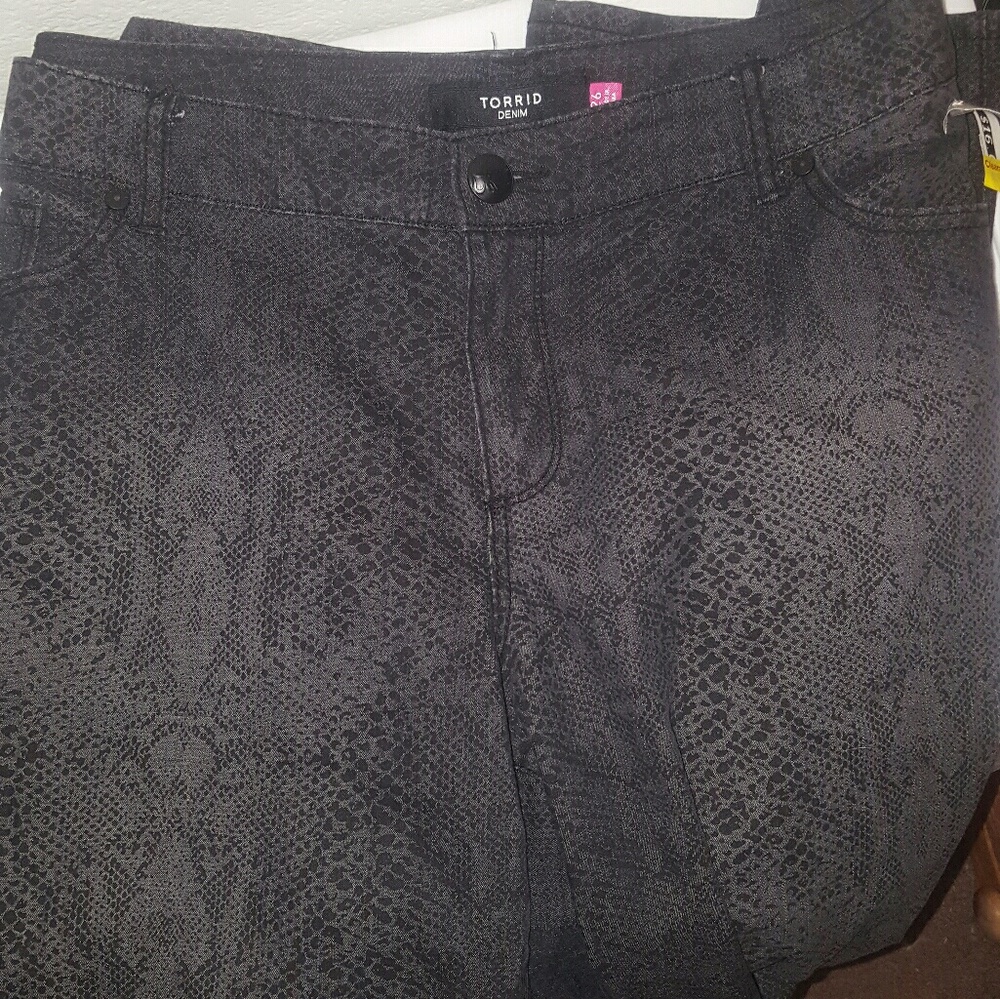 Torrid Snake Print Jeans