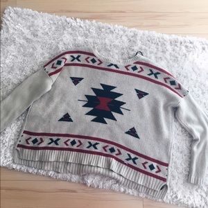 Tribal print sweater