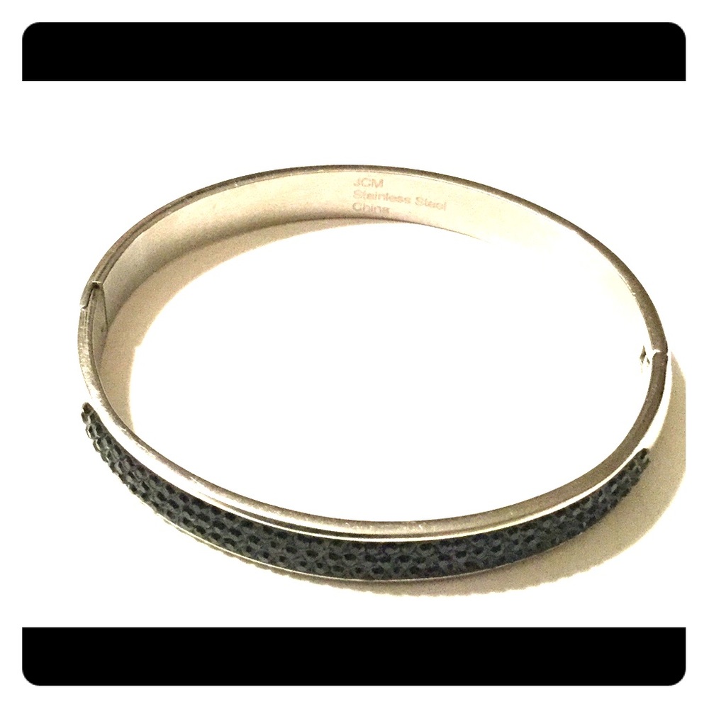 JCM Black Stainless Steel Bangle