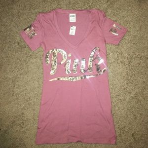 pink sequin shirt