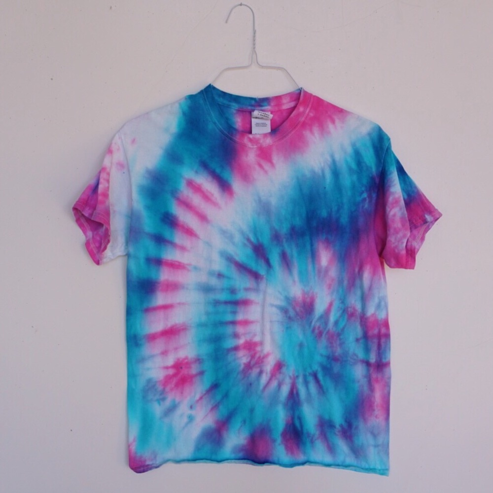 Pink and Blue Tie-dye Tshirt
