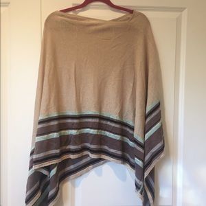 Tommy Bahama linen striped poncho