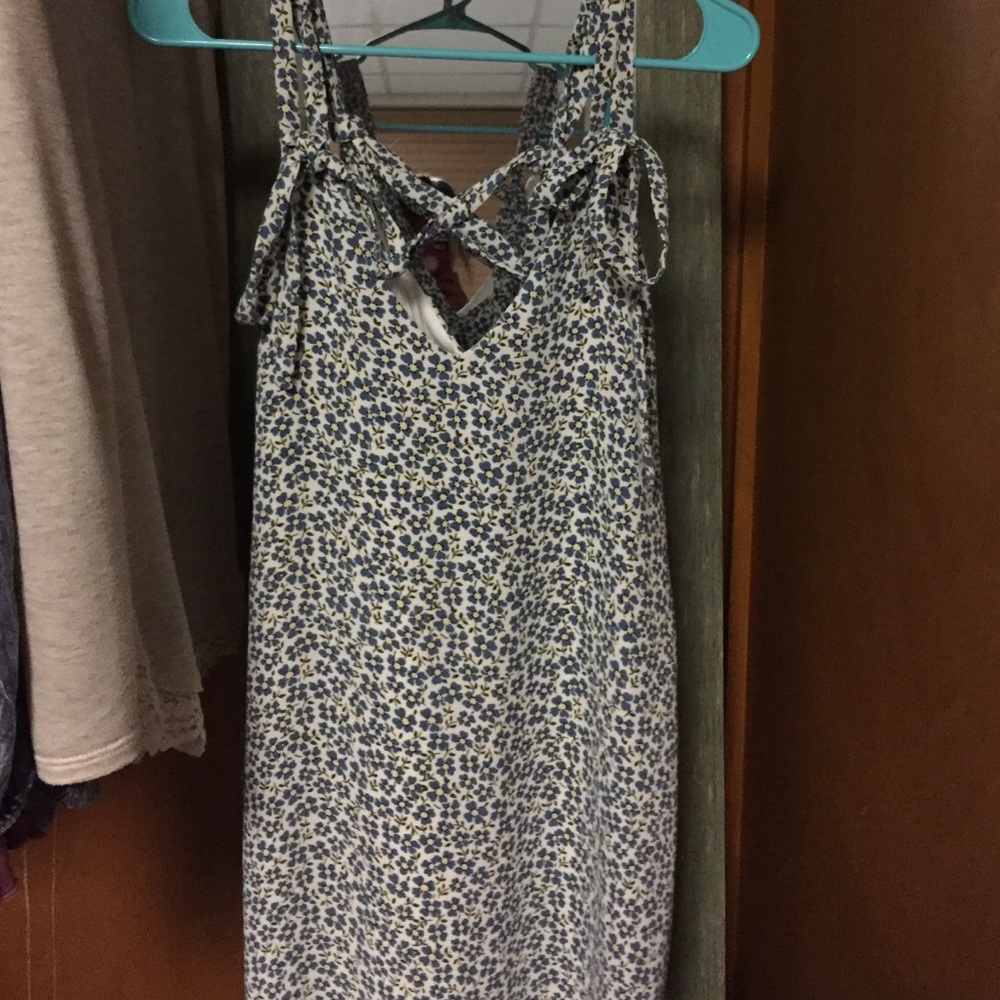 ZARA SWING STRAPPY DRESS S NWOT FLORAL