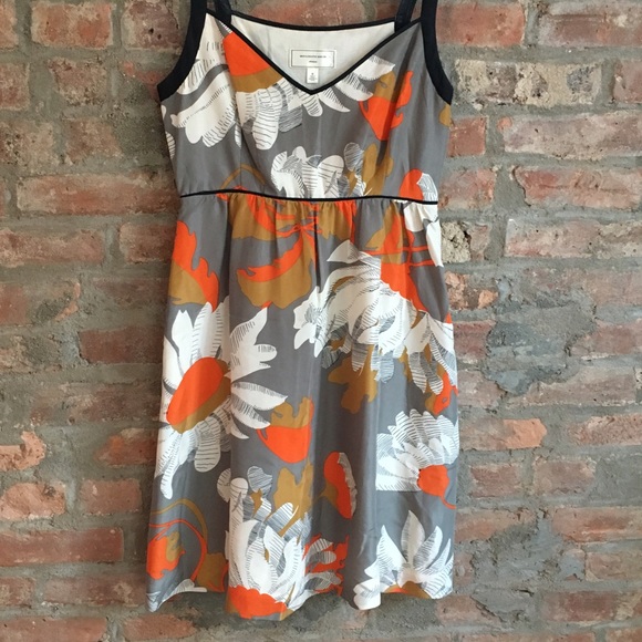 🎉 HP🎉 Anthro Silk Floral Print Dress ❤️ - Picture 2 of 4