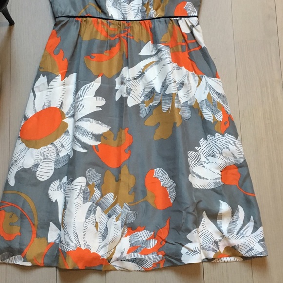 🎉 HP🎉 Anthro Silk Floral Print Dress ❤️ - Picture 4 of 4