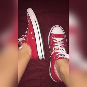 Red Low Top Converse:)