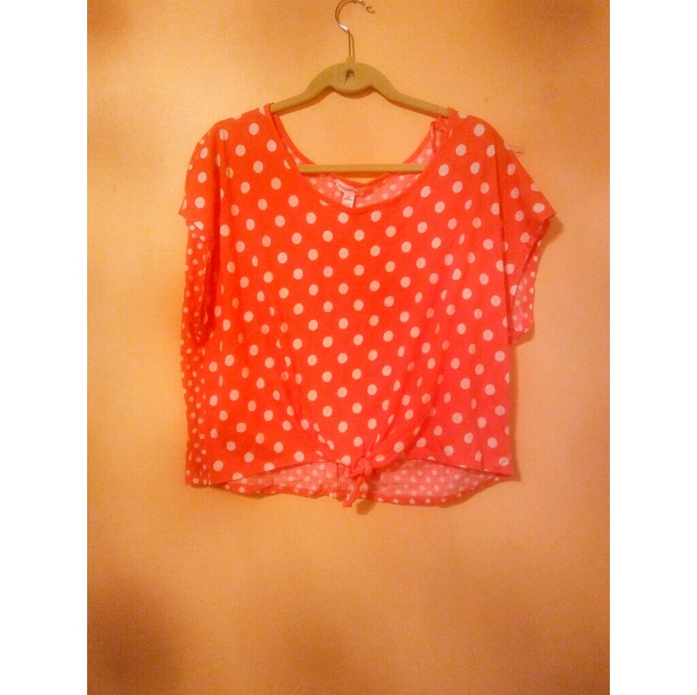 polka dot crop top