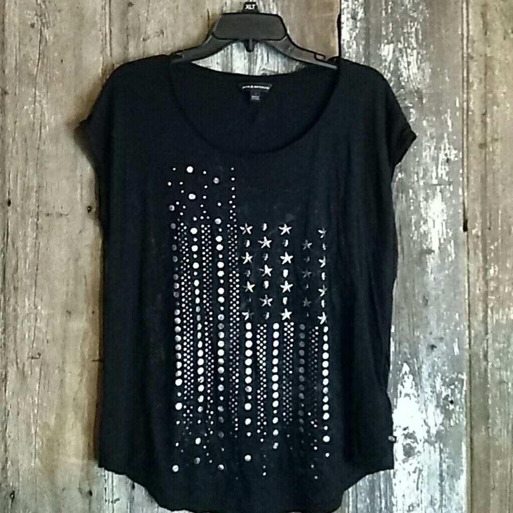 Skull Flag Rock & republic T Shirt M