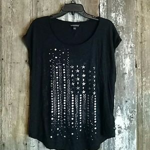 Skull Flag Rock & republic T Shirt M