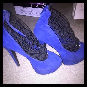 Royal blue 4.5" heels
