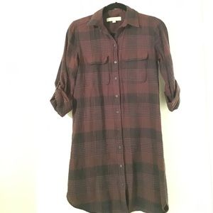 LOFT Dresses - Plaid LOFT shirtdress LOFT Dresses - Plaid LOFT shirtdress