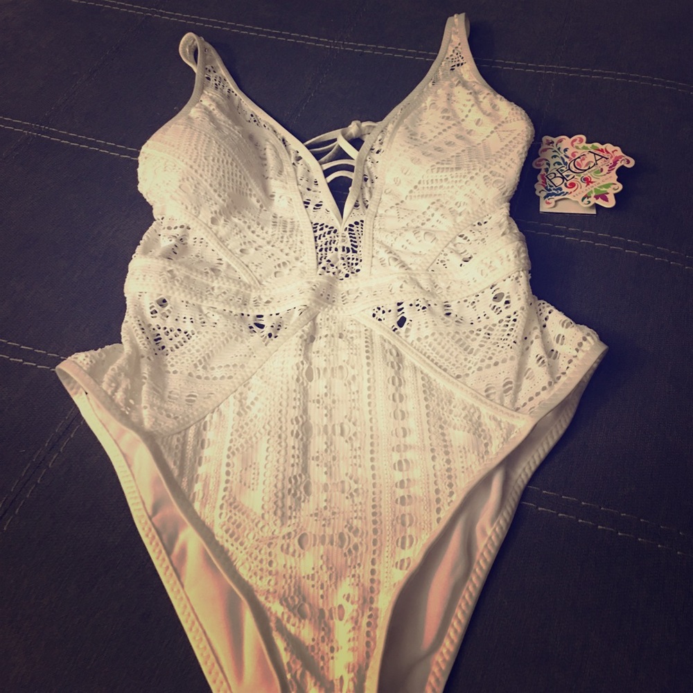 Becca by Rebecca Virtue La Boheme one piece plunge