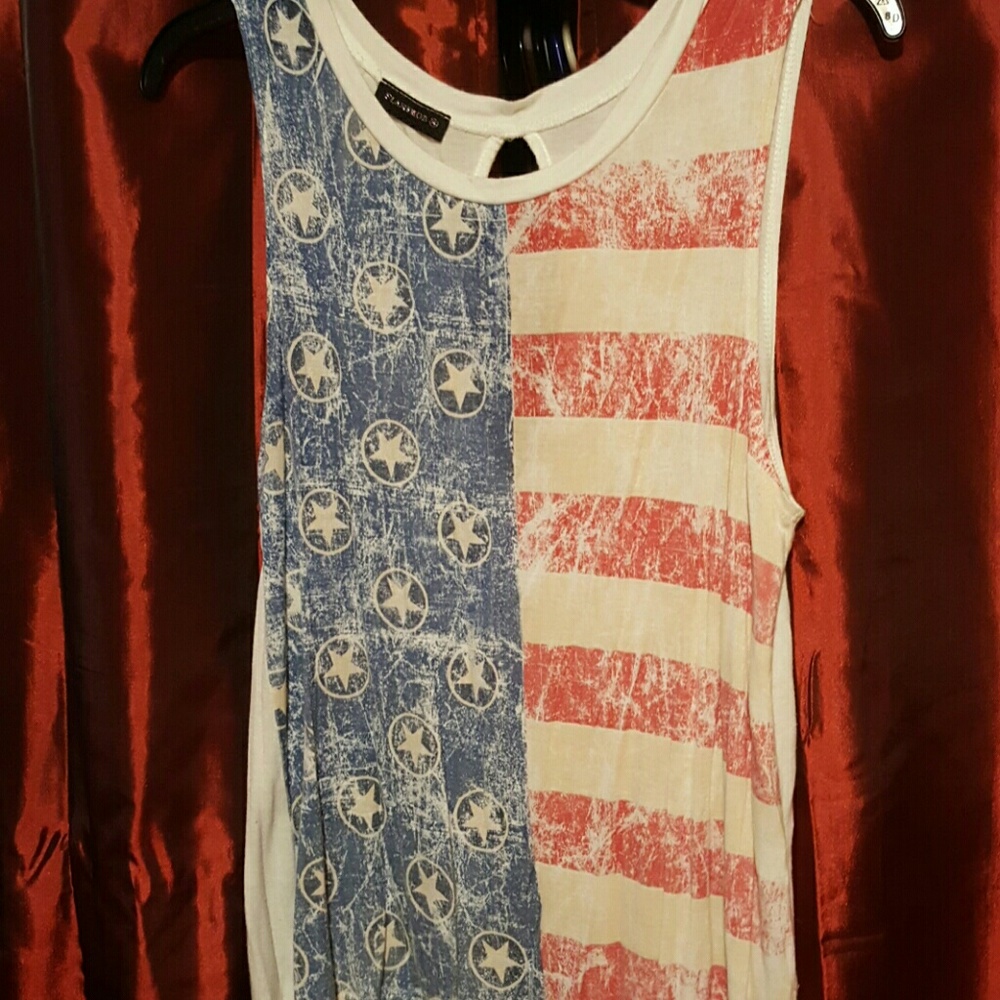 American flag tank
