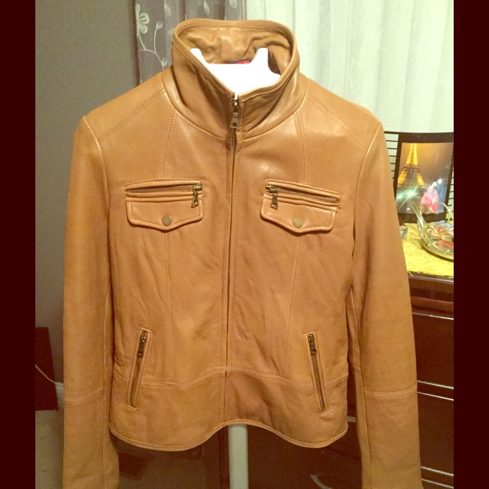 Tommy Hilfiger Soft Butter Leather Jacket ~M~