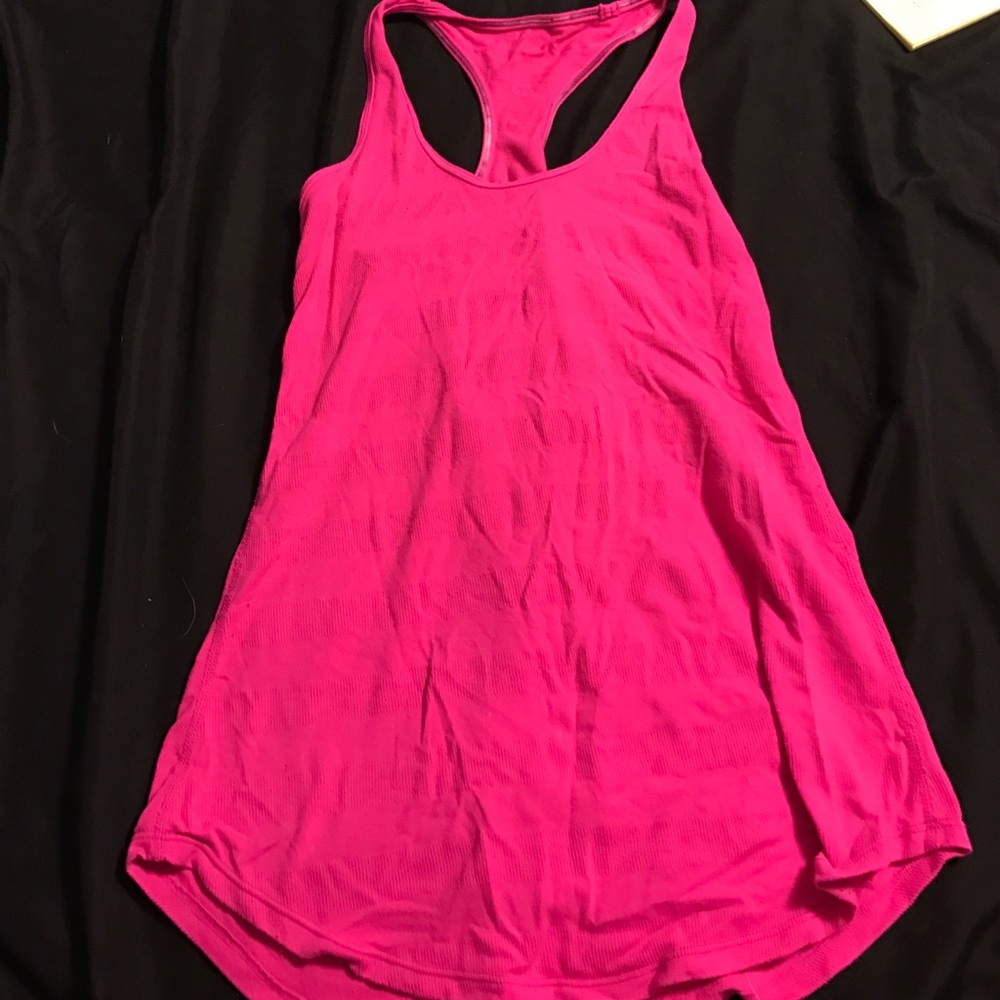 Pink lulu tank