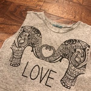 ❌FINAL❌ Elephant Love Crop Top