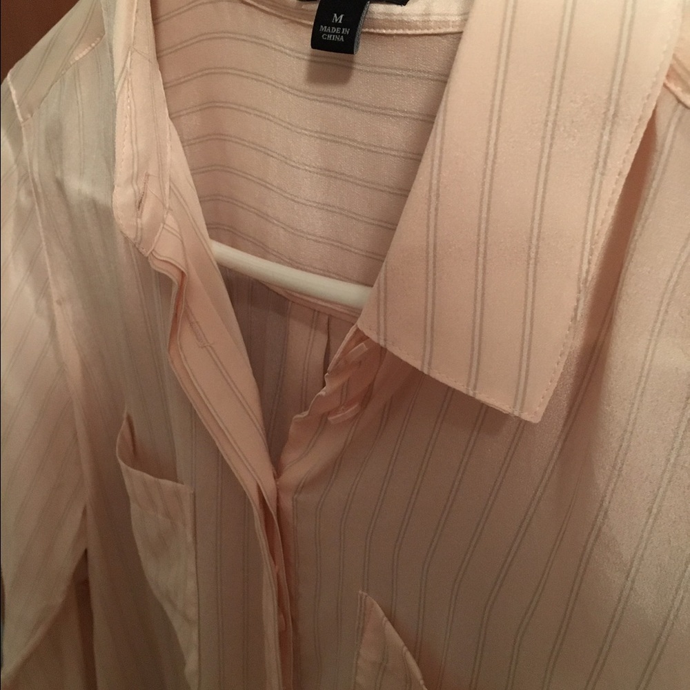 Ann Taylor silk button down blouse