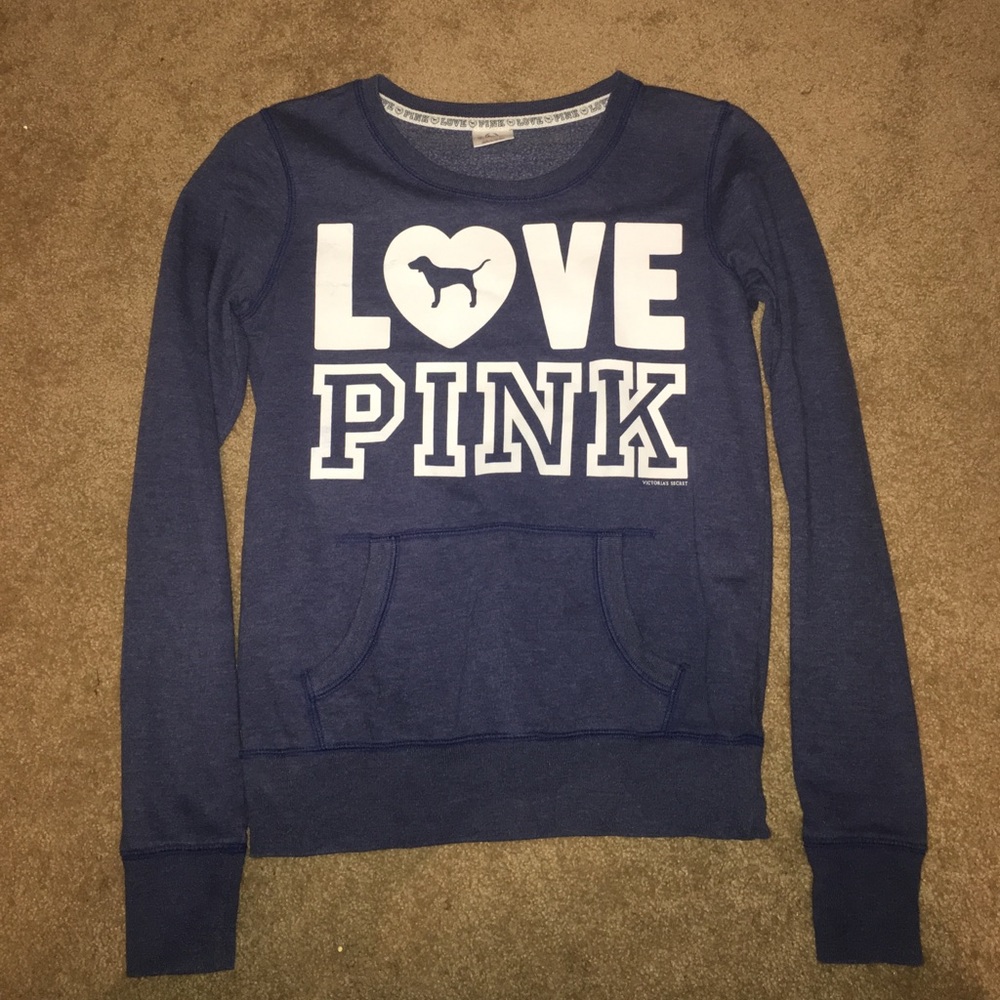 Blue Love Pink Sweatshirt