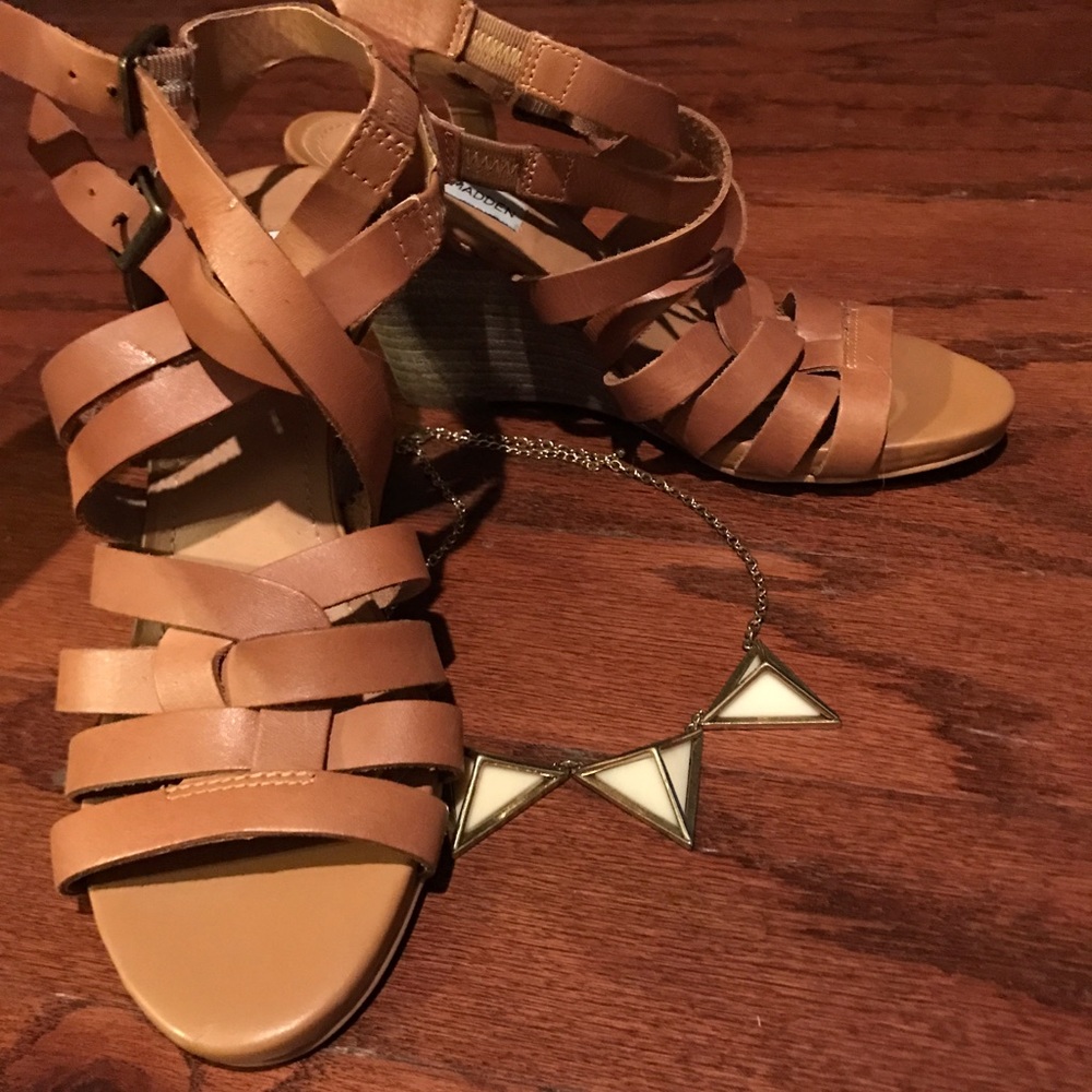 steve madden venis leather wedges