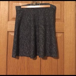 Gray knit skater skirt size L