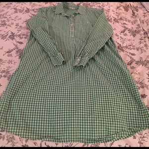 Gingham green gap dress