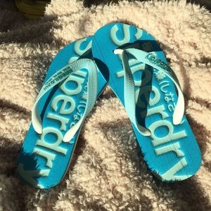 Turquoise Superdry Flip Flops