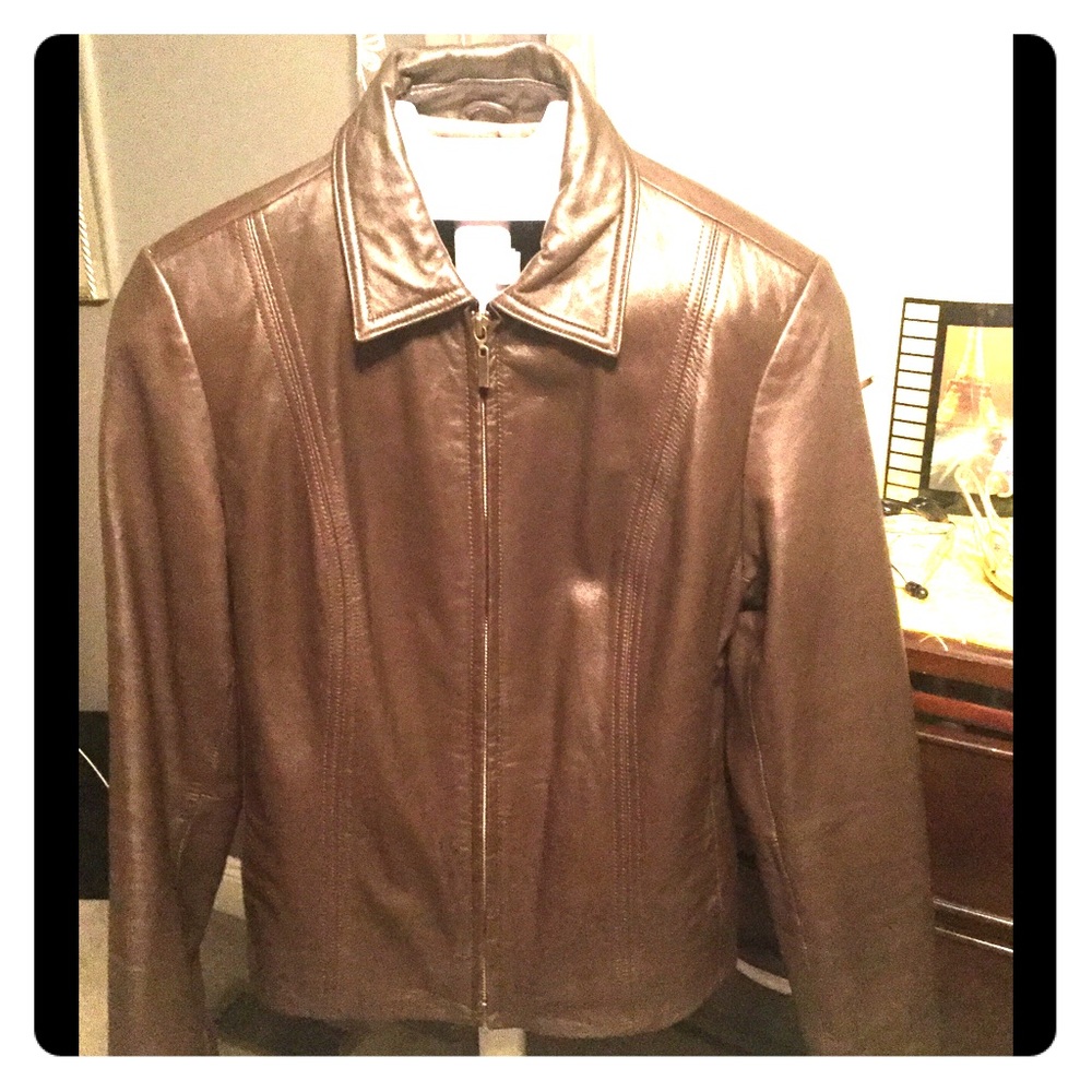 Craft & Barrow Lamb Skin Leather Jacket