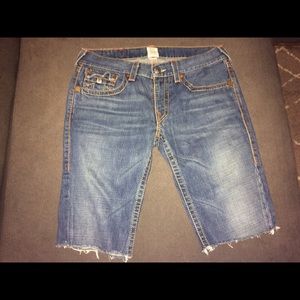 True religion men's Jean shorts