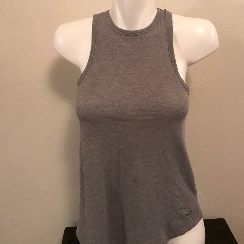 High neck racerback tank