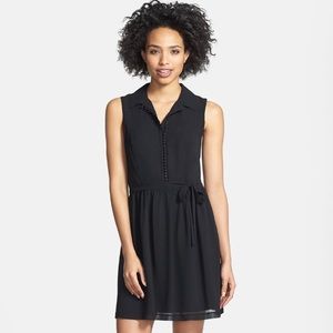 Nordstrom Kensie Sleeveless Crepe Chiffon Dress