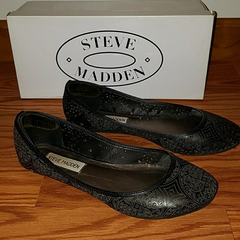 Black ballet flats Steve Madden
