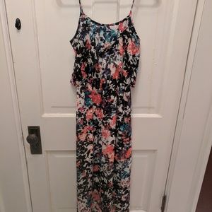 Black Floral Maxi Dress