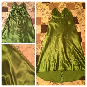 Chartreuse silk Arden B. dress Chartreuse silk Arden B. dress