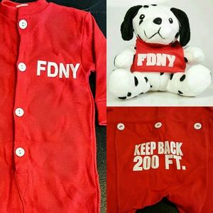 Baby FDNY Union Suit & Lil Dalmatian bundle