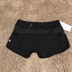 Black Lululemon Run: Speed Shorts* Reflection*