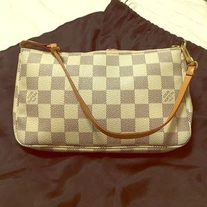 Authentic Louis Vuitton Pochette- Damier Azar