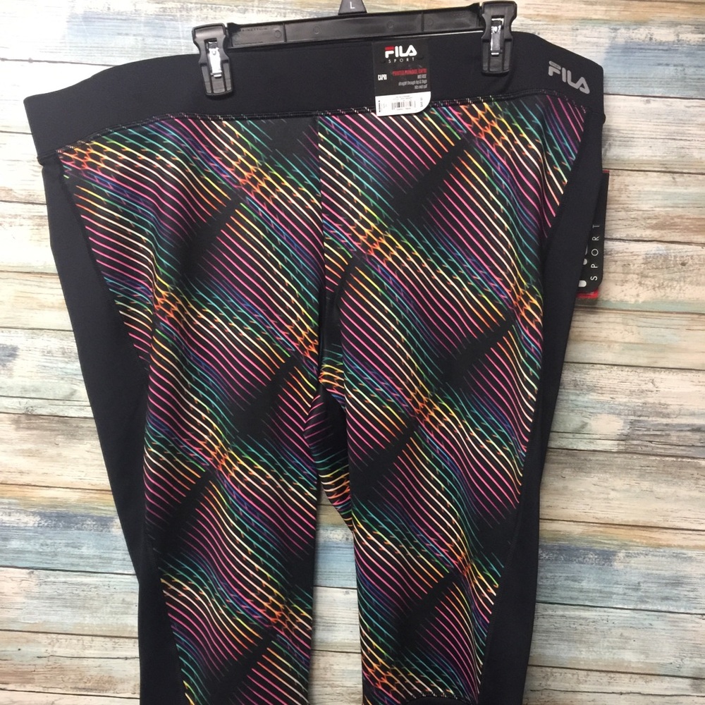 Fila printed paradise workout plus size capris - Picture 2 of 3