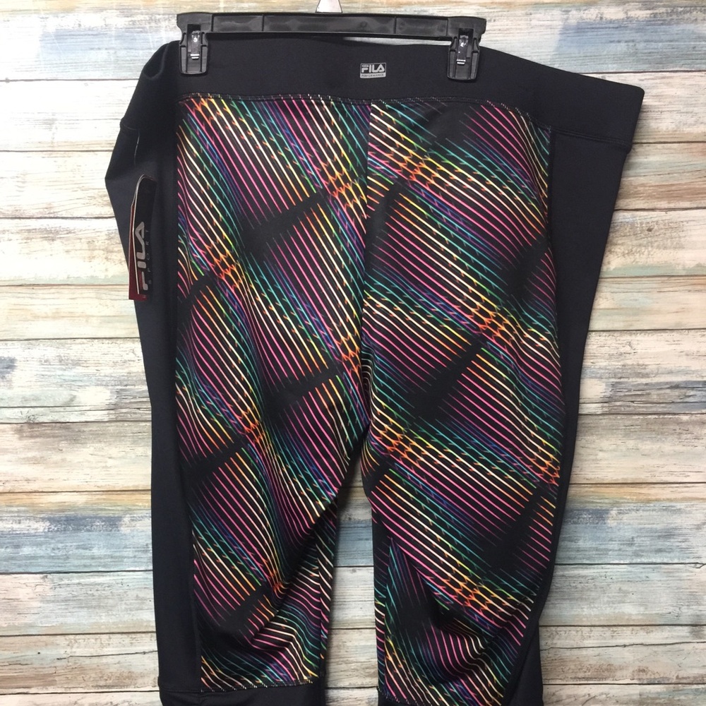 Fila printed paradise workout plus size capris - Picture 3 of 3