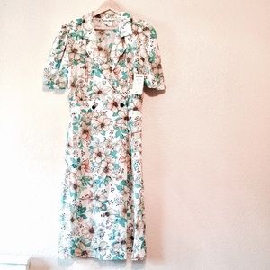 NWT vintage floral dress. Kenny Classics white 16 NWT vintage floral dress. Kenny Classics white 16