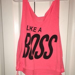 Like a boss tank top