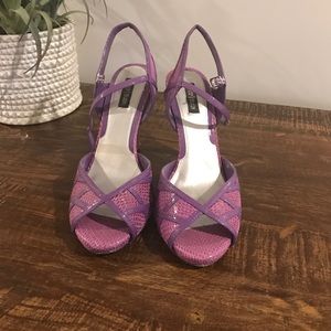 White House Black Market open toe heels (size 8.5)