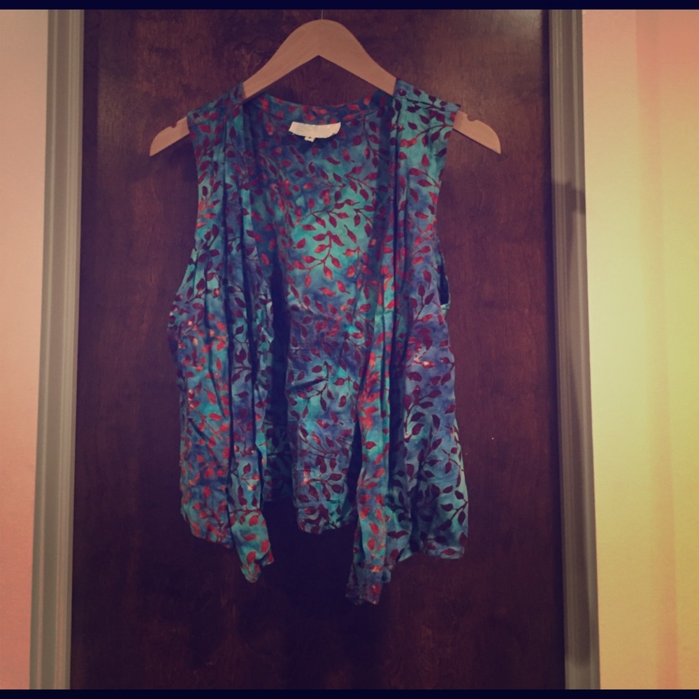 Hippie flower vest