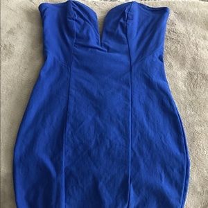 Strapless body con dress