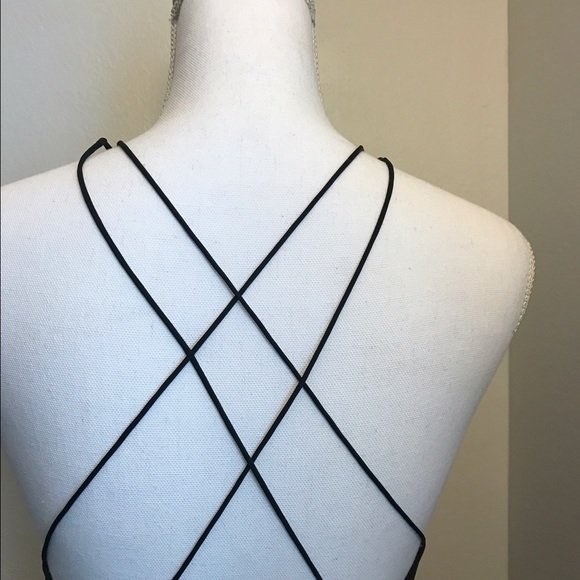 Tahari Navy Cocktail Dress - Picture 4 of 7