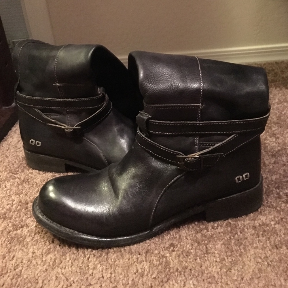 Bed Stu  size 10 Blk Distressed Tall Boots