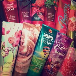 Huge bath and body works lotion lot